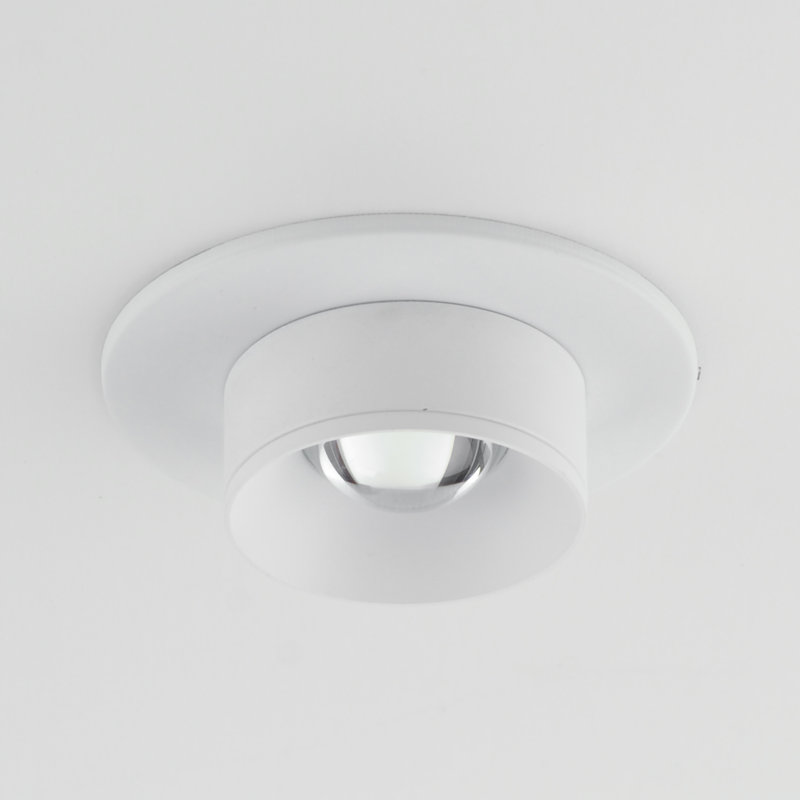 Plafonnier encastré en verre Tessel, Blanc