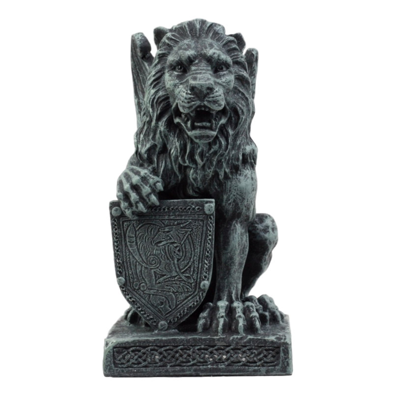 Figurine de gargouille sur cœur piédestal Tedesco