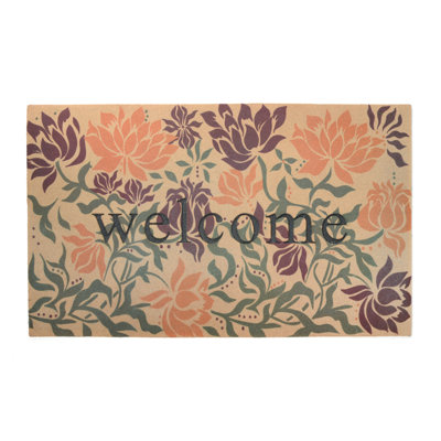 Delapena Non-Slip Floral Outdoor Doormat