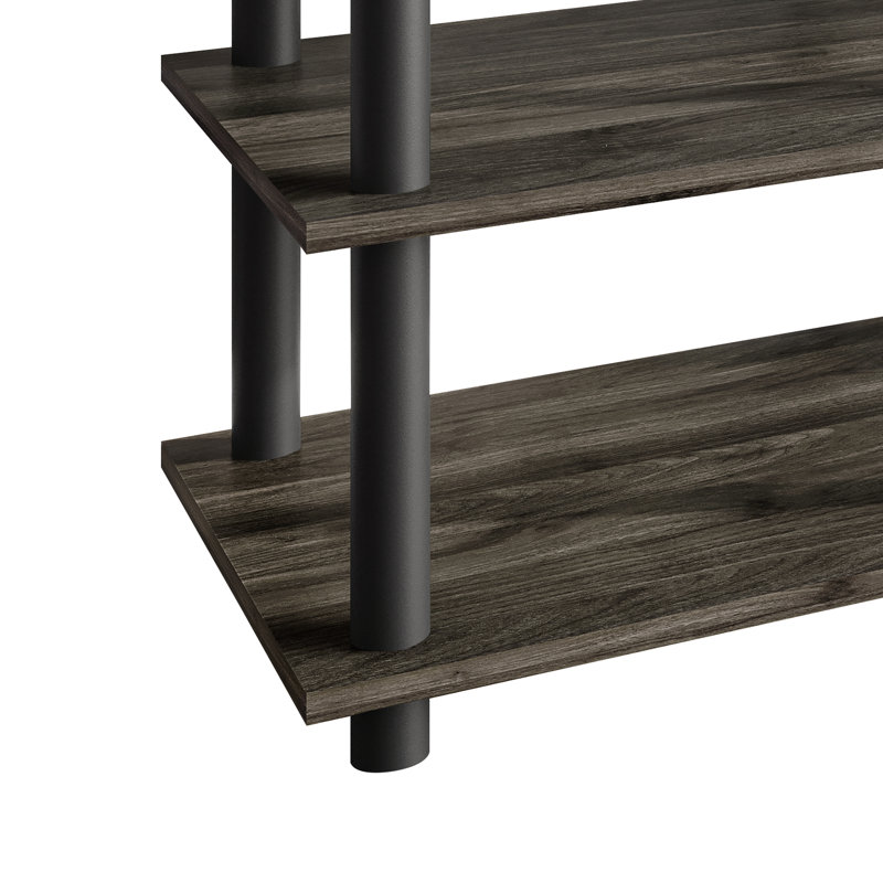 Meuble télé 3 niveaux Easy Twist, Gris foncé