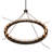 24 - Light Dimmable Wagon Wheel Chandelier