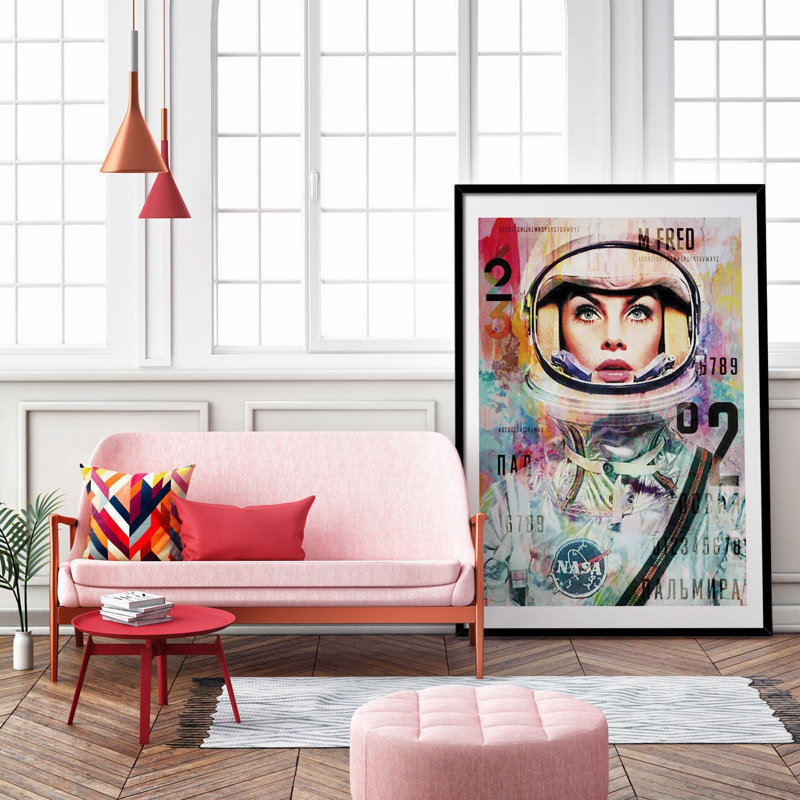 Jean Shrimpton by Maria Pareja - Single Picture Frame Print, 62cm H x 42cm W x 3cm D