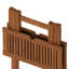 Square Solid Wood Outdoor with Umbrella Hole Bistro Table - 51.1 cm W 51.1 cm D