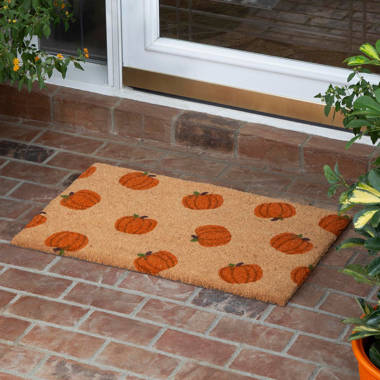 Protikol Fall Pumpkin Home Welcome Door Mats Low-Profile Farmhouse