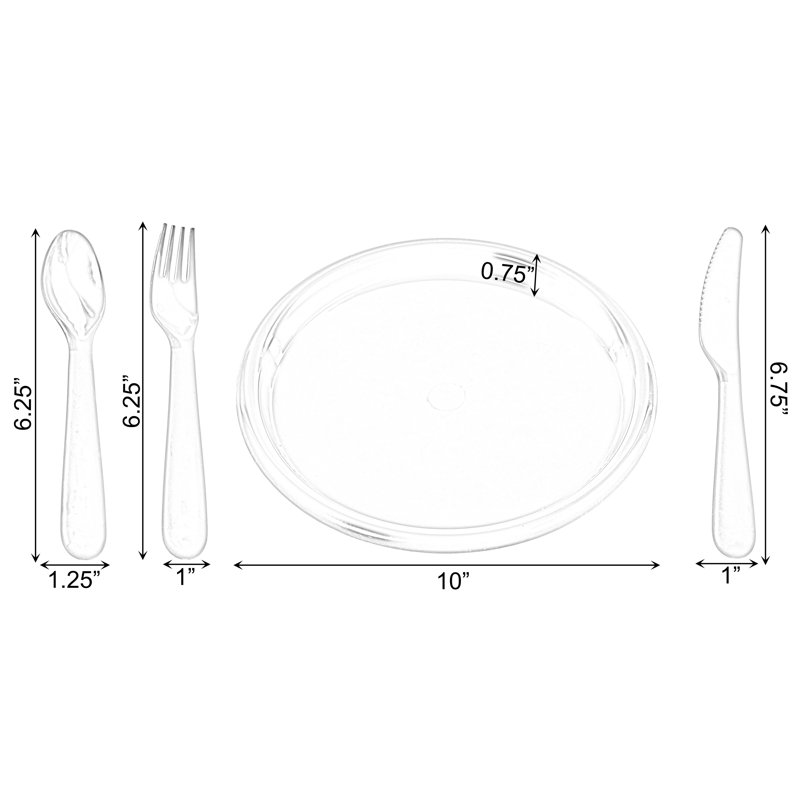 Service de table 16 pièces, service pour 4 Beaudoin, Orange/bleu