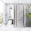 Rideau de douche simple floral 13 pièces + crochets-1652466012