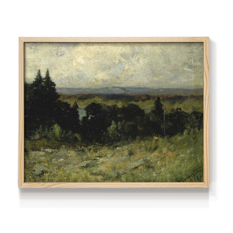 Paysages rétro-VII - reproduction encadrée - réaménageable, Naturel