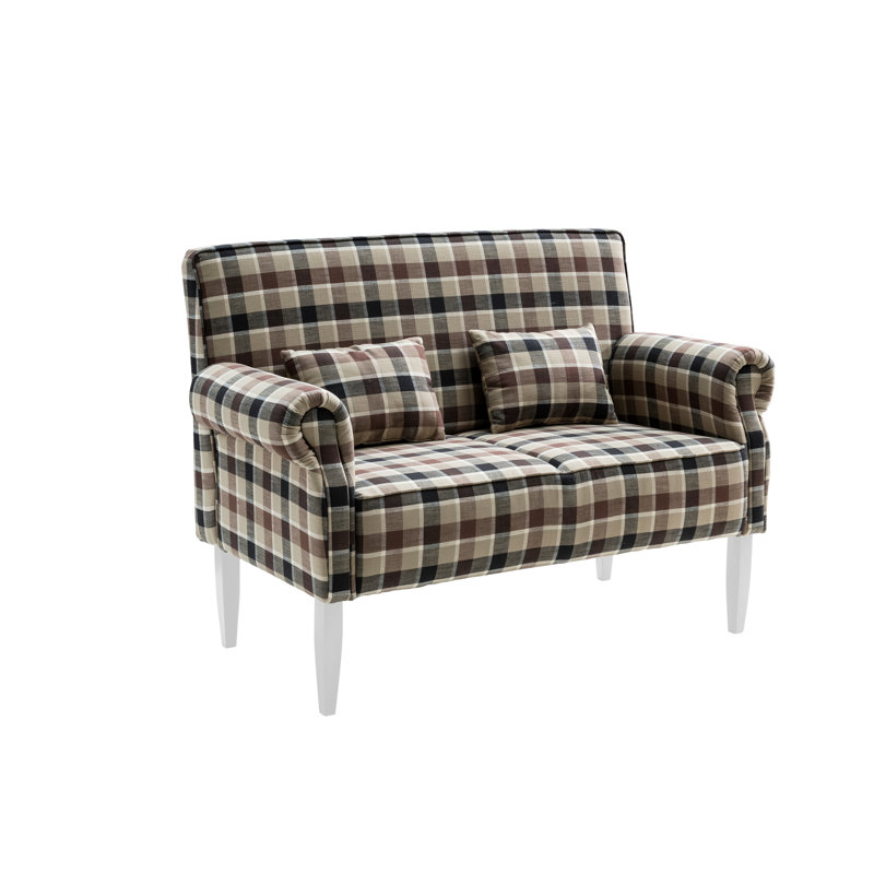 Andrew Upholstered Bench, White