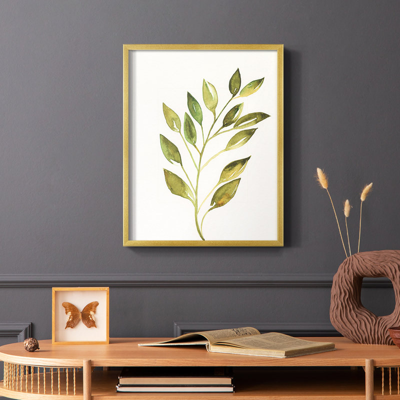 «Simple Twig I», reproduction encadrée - bois massif