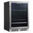 Signature 24 in. 84 Can and 13 Bottle Stainless Steel Single Door Single Zone Built-In Wine Refrigerators-17812170