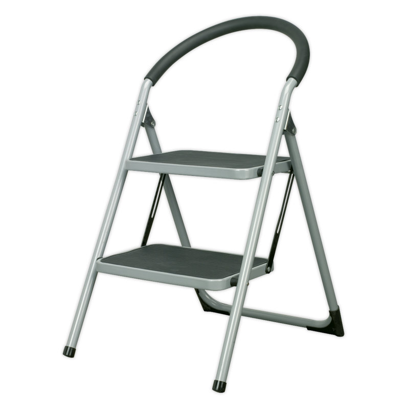 Zenaida 2 - Step Steel Folding Small Step Ladder