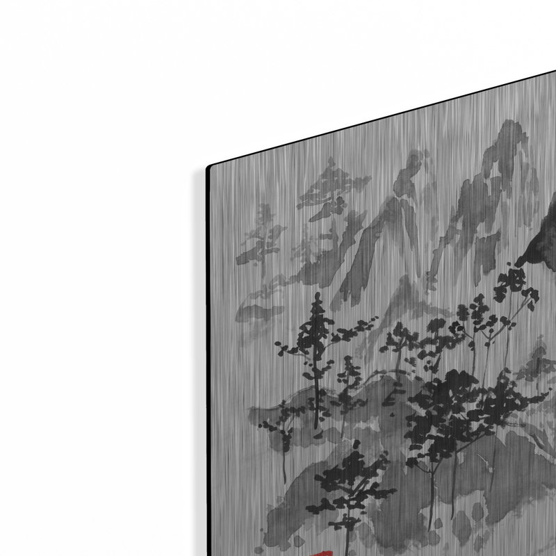 «Cascade» par Pechane, art mural en métal, H 16 po x l 24 po