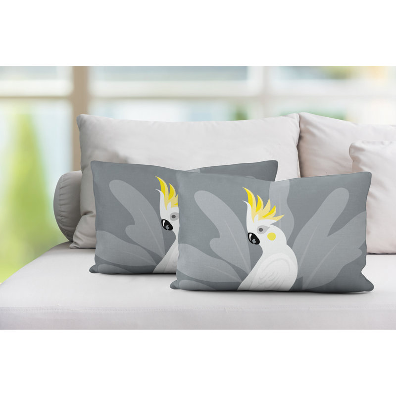 Coussin Bird, Gris
