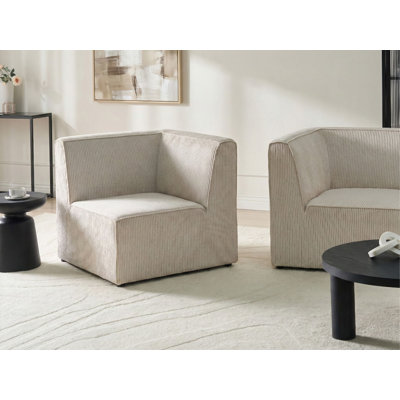 Bertwin 1 Seater Corduroy Sectional