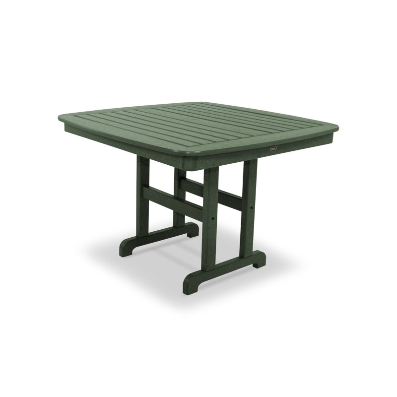 TREX Outdoors Yacht Club Dining Table, Dark Green, 44"