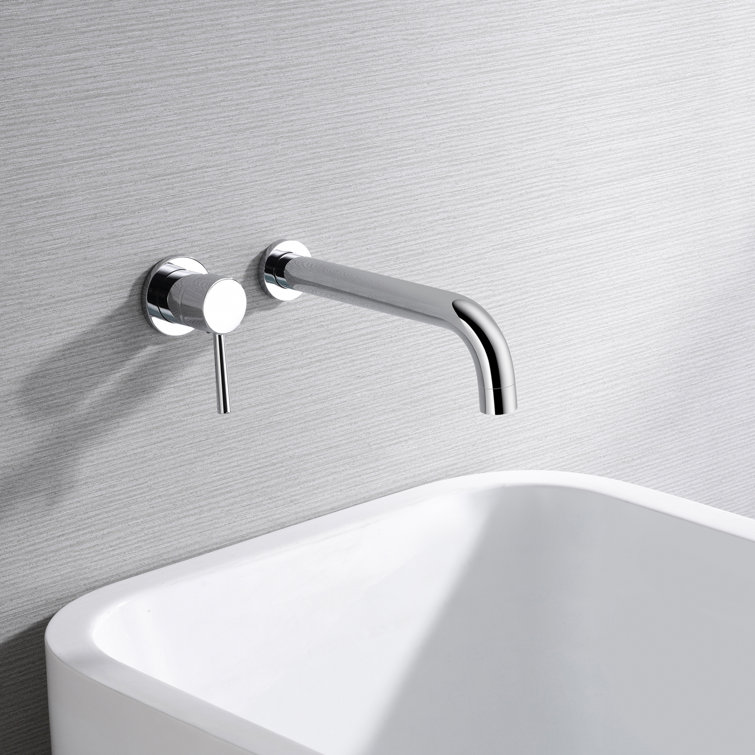 1 Handle Bathroom Bath Faucet with Lefted-Hand, Bathtub Faucet with Brass Rough-in Valve