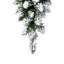 3' Pre-Lit Flocked Christmas Faux Swag with Lights