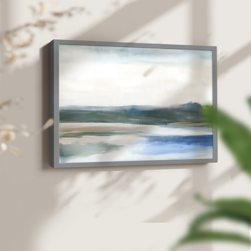Paysage, série XX, reproduction encadrée, H 8 po x l 10 po, Gris