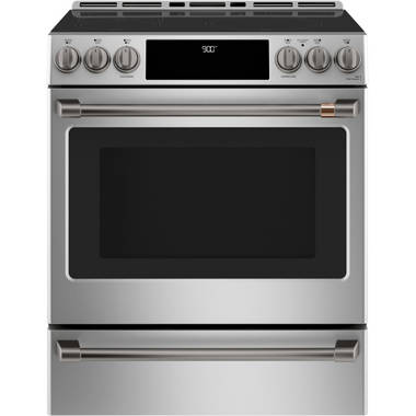 Samsung Bespoke 30 in. 6.3 cu. ft. Smart Air Fry Convection Oven Slide-In  Electric Range with 4 Induction Zones - White Glass