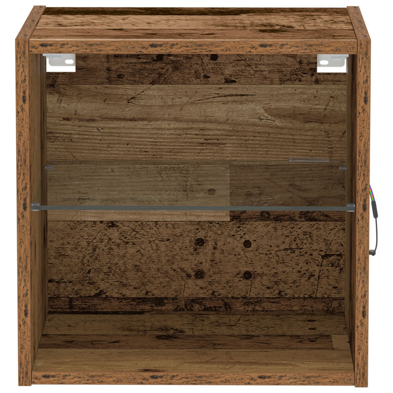 Manufactured Wood Bedside Table, Old Wood
