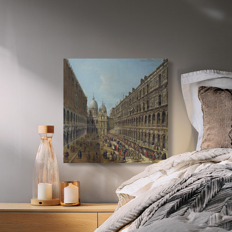 Kahn Wrapped Canvas Print Set, 14x14