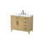Meuble-lavabo simple de 42 po brun miel-331622573