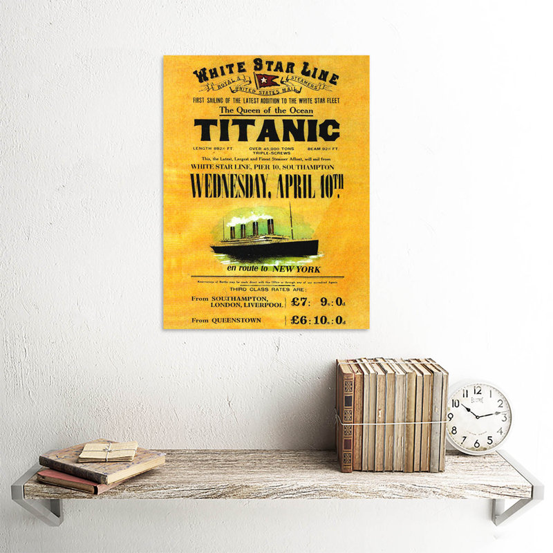 Travel Transport Doomed Ocean Liner Titanic Queen White Star UK - No Frame Art Prints