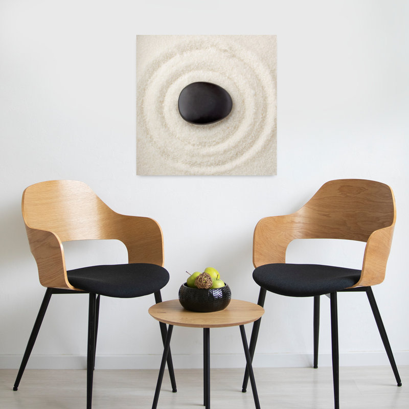 Zen Pebble Abstract Contemporary Art, 24" H x 24" W