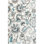Tapis à motif floral ivoire et bleu