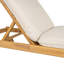 Riviera Outdoor Chaise Lounge With Wheels, Acacia Wood Frame(Set Of 2)