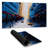 Blue asymmetrical street - 15.75"x31.50" Desk mat