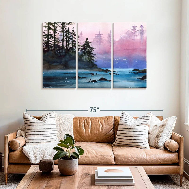 Alvord Misty Forest River, 36" H x 57" W