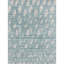 Tapis abstrait rectangulaire en laine / viscose noué à la main bleu sarcelle / beige-86122205