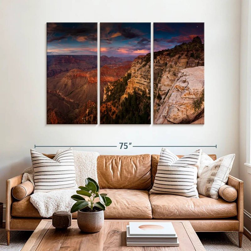 Alvord, coucher de soleil au Grand Canyon, H 42 po x l 65 po
