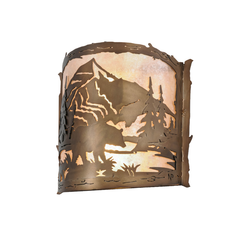Rustic Lodge 2 - Light Flush Mounted Sconce