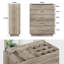 Commode en bois massif à 4 tiroirs Evra l 35,43 po-82423714