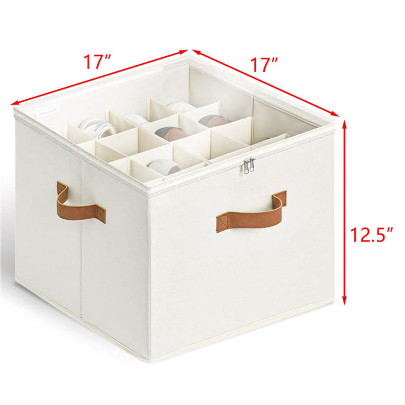 16 Pair Stackable Shoe Storage Box, White