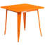 Table carrée intérieure / extérieure en métal Feodora 31,5 po-899725775