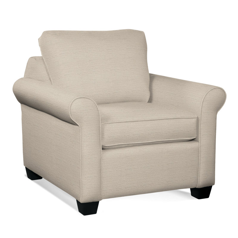 Fauteuil de 84 po de large Park Lane, Finition noire, Rayures bleu sarcelle 0220-54