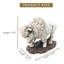 Figurine de bison en résine rustique Western