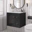 Meuble-lavabo mural 24 po avec lavabo en céramique pour petit espace-115970177
