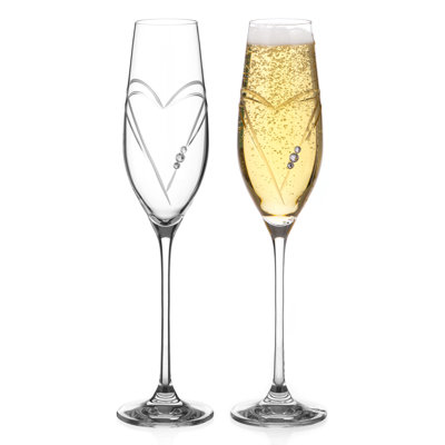 Swarovski 210 ml Crystal Flute Set