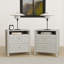 Table de chevet 2 tiroirs avec rangement ouvert Pruitt-1512889675