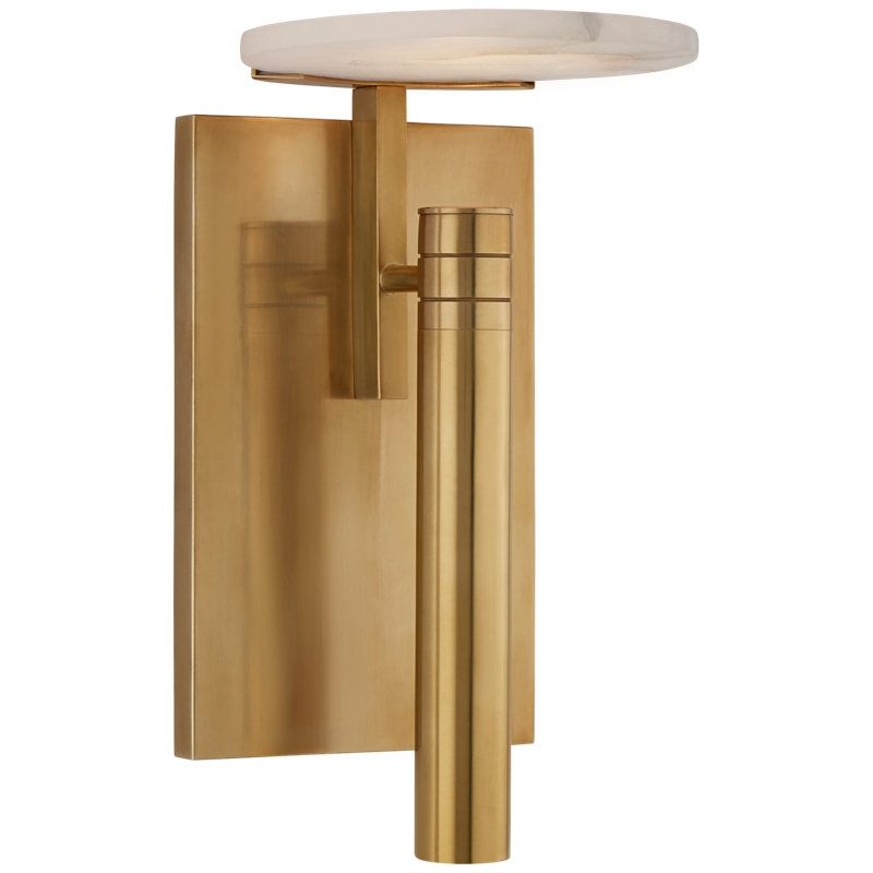 Kelly Wearstler Melange Floating Disc Sconce, Antique-Burnished Brass