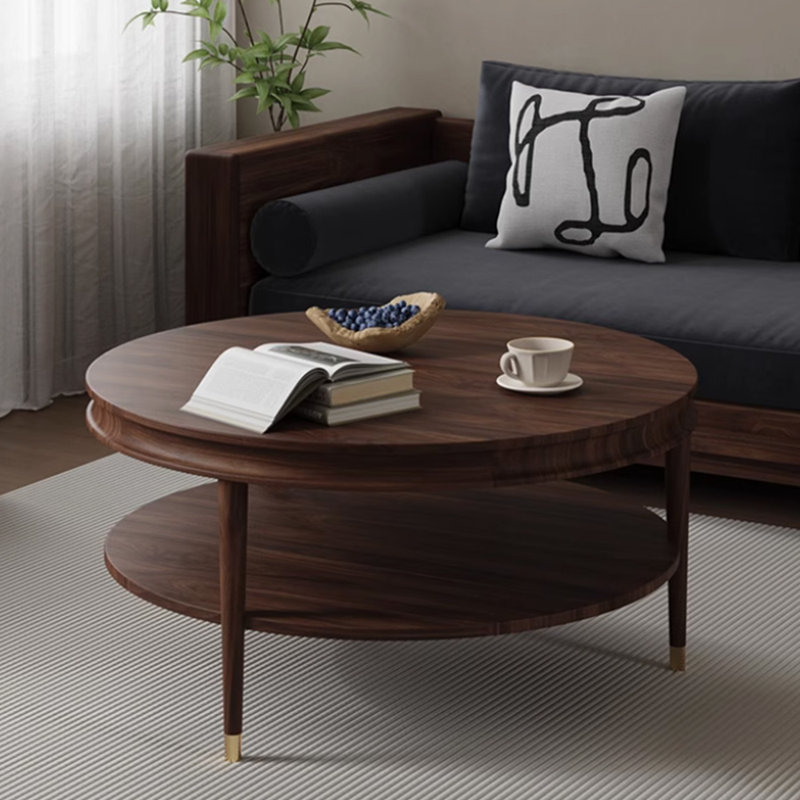 Retro high-end design coffee table, 19.68" H x 29.52" L x 29.52" W
