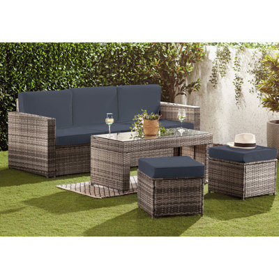 Noran 5 Seater Rattan Sofa Set