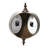 Camptown Decorative Metal Double Sided Wall Clock with Distressed Finish