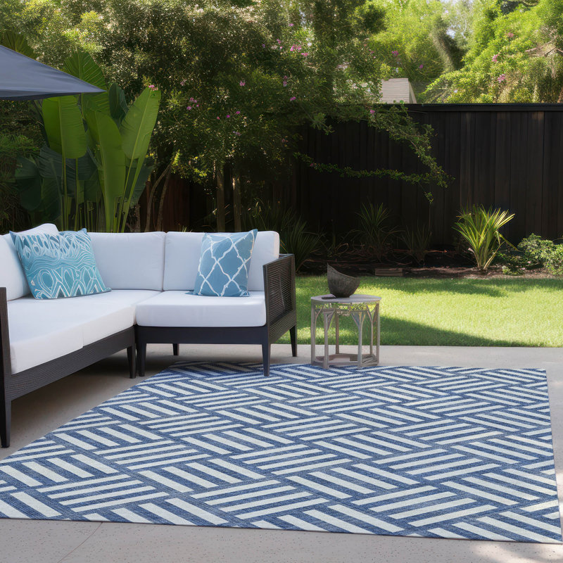 Tapis d'entrée / extérieur antidérapant Kinslee, Rectangle 2 pi 6 po x 3 pi 10 po