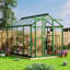 Serre pour l'extérieur, serre en aluminium avec structure à installation rapide et évent de toit-110353901-120880997