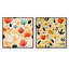 Garneau - Ensemble de 2 collages carrés botaniques abstraits-101862607-101862608